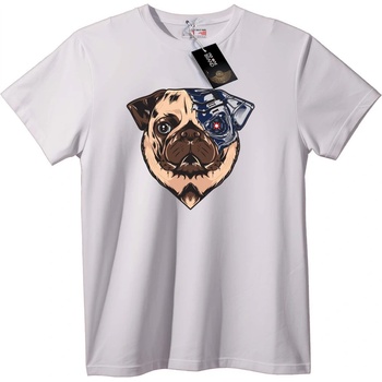 NOONEBRAND Тениска Киборг мопс - 2XL, Black
