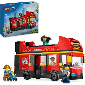 LEGO® City 60407 Červený dvoupodlažní vyhlídkový autobus
