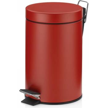 Kela Кош за отпадъци с педал Monaco - червен - 3 л (KELA 24289)