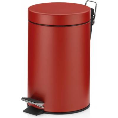 Kela Кош за отпадъци с педал Monaco - червен - 3 л (KELA 24289)
