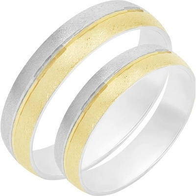 Eppi Snubní prsteny z kombinovaného zlata Ivana RW41689