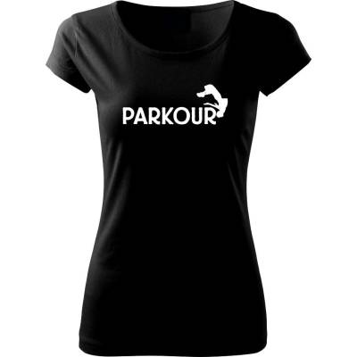 Parkour salto Pure dámske tričko Čierna