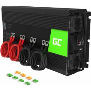 Green Cell Преобразувател на напрежение Green Cell INV10 12V към 230V 2000W/4000W (INV10)