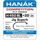 Hanák Competition Muškařský háček jigový Superb černý vel.10 25 ks