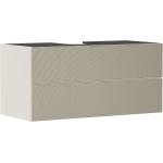 Hansgrohe Xevolos E - Шкафче за умивалник 118x56x55 см, 2 чекмеджета, матово бежово/бронз 54194390 (54194390)