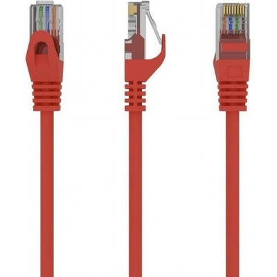 Gembird PP6U-3M/R UTP Cat6 Patch, 3m, červený