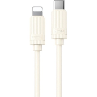 Wekome WDC-55 nabíjací a dátový USB-C na Lightning 1m béžový