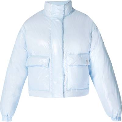 Sweaty betty Яке SWEATY BETTY Women's Snowfall High Shine Cropped Water Resistant PrimaLoft Long Sleeve Ski Jacket - salt blue