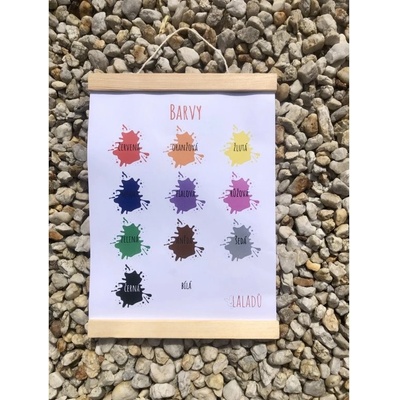 3 plakáty - BARVY + bonus zdarma Velikost: A4 (21x30 cm), varianta: tištěná verze