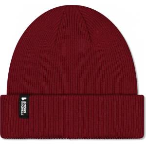 Mons royale Chunky logger merino beanie винен, черно uni (100641-1165-799)