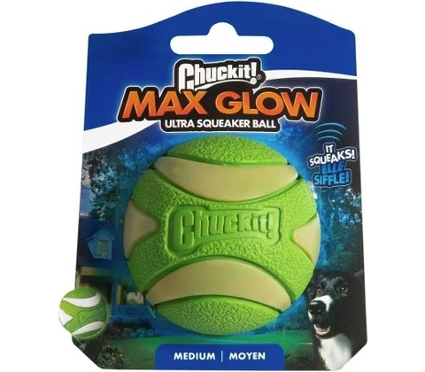 Chuckit! Max Glow Ultra Squeaker M
