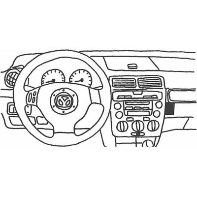 Konzole pro držák mobilního telefonu do Mazda 2