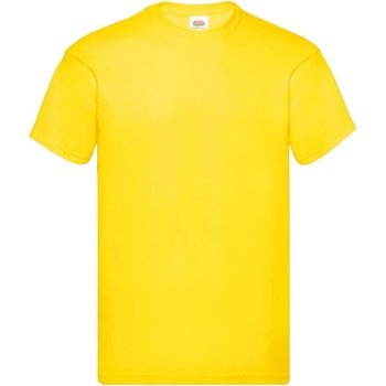 Fruit Of The Loom pánské tričko Original T Yellow