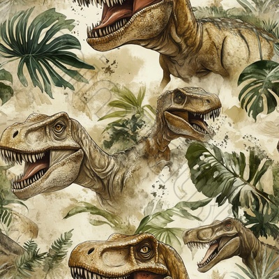 Softshell letní t-rex v džungli by MIMI
