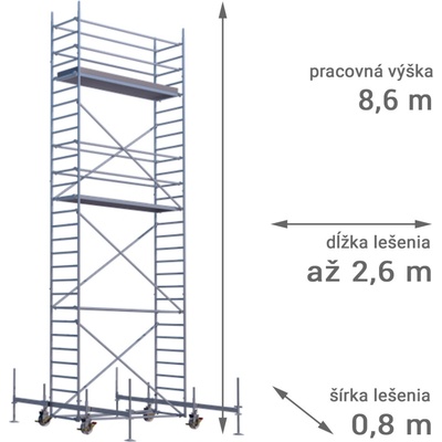 RUX MOBILO 800 8,6 m 180 cm