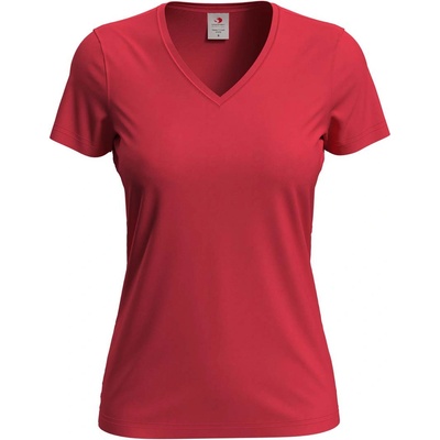 Stedman classic-t v-neck st2700 / Дамска тениска с v-образно деколте - алено червена xs (st2700srexs)