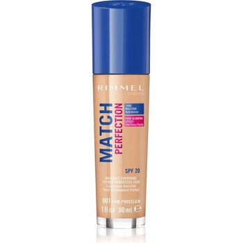 Rimmel London Match Perfection SPF20 make-up 001 Fair Porcelain 30 ml