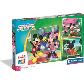 Clementoni - Puzzle 3x48 Mickey Mouse, Minnie - 40 - 99 piese