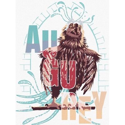 Zuty Ilustrace auguron fantastická zvířata 40 x 50 cm vypnuté plátno na rám 8596530231295