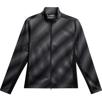J.Lindeberg Heath Print Mid Layer Comb Black