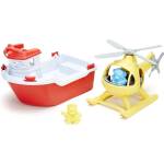 Green Toys Детска играчка Green Toys - Спасителна лодка и хеликоптер (RBH1-1155)