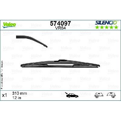 Valeo Zadní 310 mm 574097