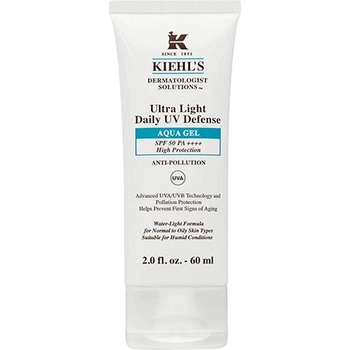 Kiehl's Dermatologist Solutions Ultra Light Daily UV Defense Aqua Gel SPF 50 PA++++ ултра лек защитен флуид за всички видове кожа, включително и чувствителна за жени 30 мл