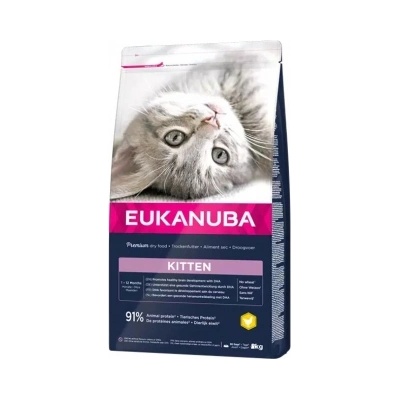EUKANUBA Cat Kit Healty Start - Пълноценна суха храна за подрастващи котенца от 1 до 12 месеца с пилешко месо, 2 кг