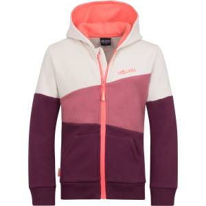 TROLLKIDS Детско яке за тренировка Trollkids Kid's Alesund Sweater Hoodie - Deep Ruby / Frozen Berry / Sandstone - размер 110 (EU) (704-2482-2414)