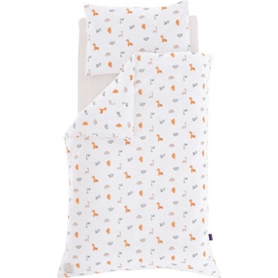 Träumeland obliečky Jersey Dinolino allover 100 x 135 cm 40 x 60 cm