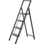DRABEST Сгъваема стълба-степенка drabest slim с 4 стъпала и парапет (dr-st-slim-4-por-cz)
