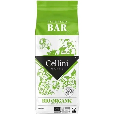 Cellini Barista Bio Fairtrade Espresso 100% Arabica zrnková káva 1 kg