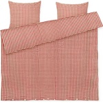 Juna Спално бельо Bæk & Bølge с 2 калъфки за възглавници 60 x 63 cm 200 x 220 см червено-жълто (646613)