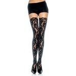Leg Avenue Rose Lace Stockings 9762 - superlove