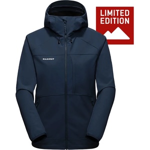 Mammut Дамско софтшел яке Mammut Women's Ultimate Comfort SO Hooded Jacket Exclusive Softshell jacket - Marine (103-3077-0113)