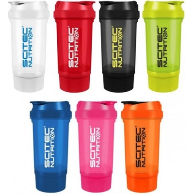 Scitec Nutrition Scitec Traveler shaker 500 ml + zásobník - Bílý