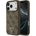 GUESS Кожен калъф Guess 4G Triangle Strass MagSafe за iPhone 17 Pro - кафяв (3666339552367)
