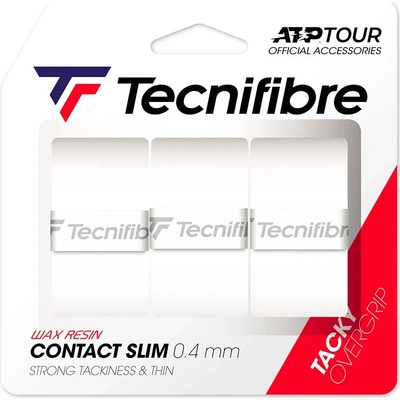 Tecnifibre Pro Contact Slim 3ks Bílá – Zboží Dáma