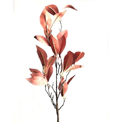Podzimní větvička 80 cm - oranžovo-červené listy