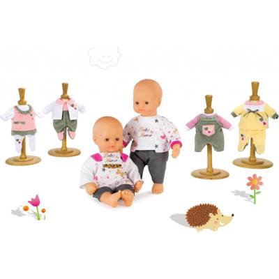 Smoby zlatá 32 cm Baby Nurse + 3ks šaty pro panenku 220100-8