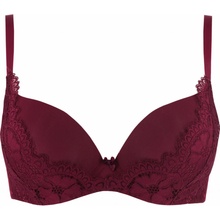 Venetta push-up podprsenka krajka V1105C vínová