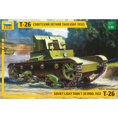 Zvezda Model Kit T 26 sovětský tank 3542 1:35