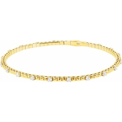 Eppi Zlatý flexi náramek s lab-grown diamanty Curtis BR47646