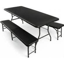 Crossheim C25033 Pivní set plastový skládací 180 cm černá