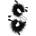 S Pleasures Feather Cuffs Black
