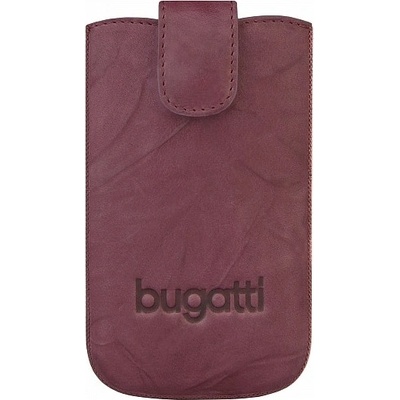 Bugatti Кожен калъф за Motorola Defy, Acer Liquid S100, BlackBerry 9800 Torch, Bold 9000, Bold 9700 и др. (лилав) - Bugatti SlimCase Unique Leather Case L
