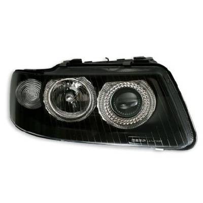 Кристални фарове ANGEL EYES Audi A3 (2000-2003) - черни