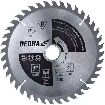 Dedra Kotouč pilový na dřevo 170x16 mm 40z H17040E