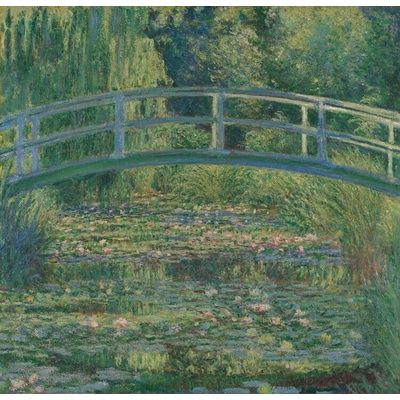Plagát, Obraz - Rybník s leknami, Claude Monet, 40 × 40 cm