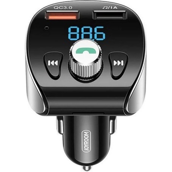 JOYROOM Bluetooth FM Transmitter (JR-CL02) - блутут FM трансмитер и зарядно за кола за мобилни устройства (черен)